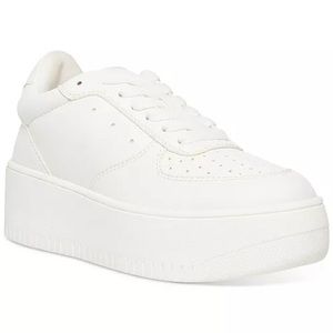 Steve Madden “Rocket” sz 7.5 White Platform Sneakers Wedding
